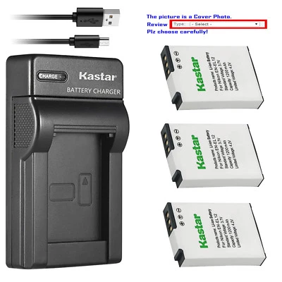 Kastar Battery Slim Charger for Nikon EN-EL12 MH-65 & Nikon Coolpix S9300 Camera