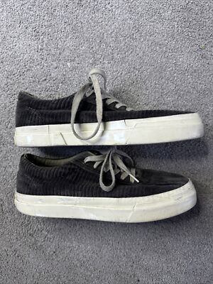Size 11 STEPNEY WORKERS CLUB DELLOW CORDuroy Black Sneakers Shoes Rare 44