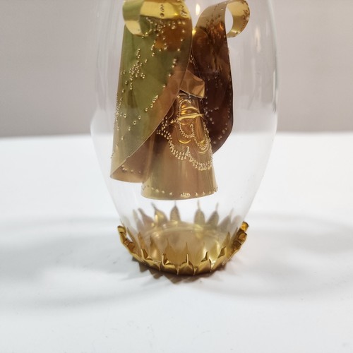 Vintage Resl Lenz Germany Glass Foil Spinning Christmas Ornament King Wise Man - Picture 3 of 6