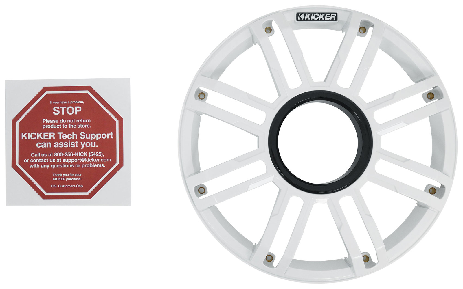 Решетка радиатора для сабвуфера KICKER 51MWG10W MWG 10 Premium White Marine