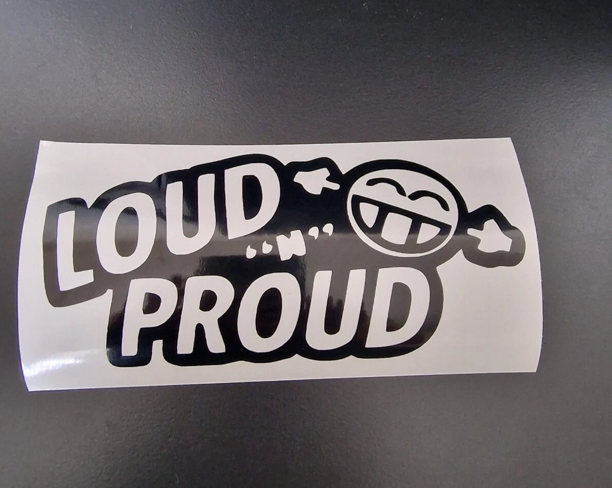 Loud And Proud Overall LOUD n PROUD Tuning Car/Van decal stiker adhesive vinyl | eBay