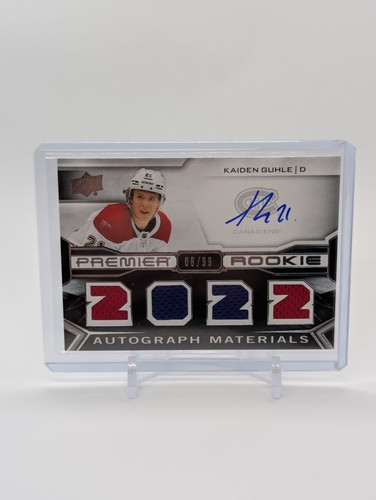 KAIDEN GUHLE - 2022 Upper Deck Premier Rookie Autograph Materials #PRA-KG, /99