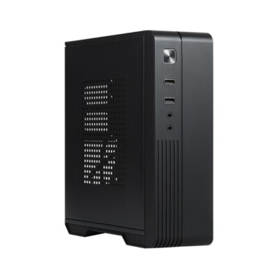 MX02 Small Computer Case Mini ITX Chassis HTPC PC Case for Desktop Computer Case