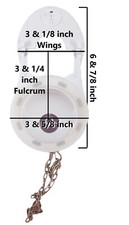 Three Inch Counterbalanced Flapper Valve With 2 Extra Replaceable Silicone Seals