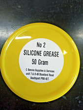 No 2 Silicone Grease Handy Size Tin 50 grams, Inert & Water Resistant