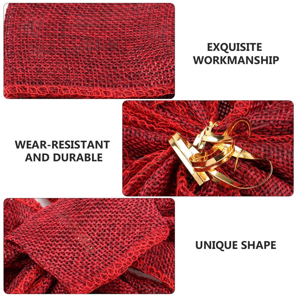 Christmas Tree Topper Handmade Bow Ornament Theme Party Decoration eBay