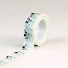 CARTA BELLA "SNOW FUN" DECORATIVE TAPE SNOWMAN  WINTER RETIRED SCRAPJACK'S PLACE