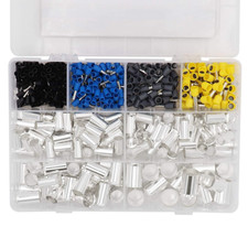 440x AWG 2/0 1/0 2 4 10 12 14 16 Wire Ferrules Crimp Terminal Connector Sleeves