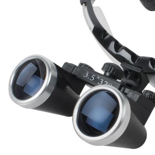 Loupe Binoculaire Médicale Dentaire 3.5x Grossissement - Verre Optique Argenté Avec Sac