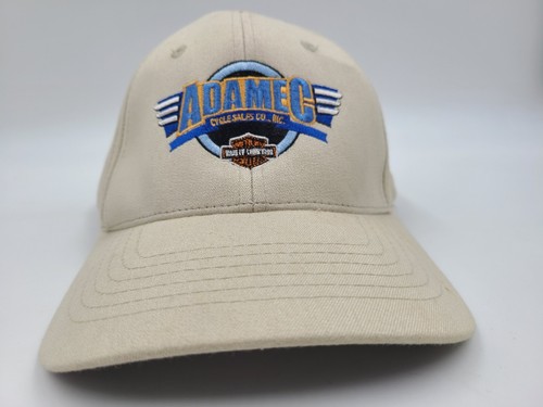 Adamec Harley Davidson Distressed Flex Fitted (Seems S-M) Hat Cap Dad Men Women - Picture 2 of 13