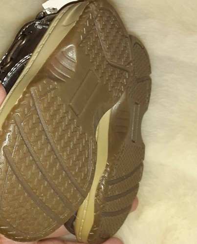 Infant/baby brown hook and loop loafers/dress shoes size 2 - Picture 3 of 4