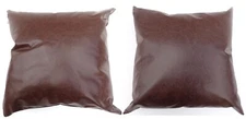 Set of 2 Eastern Accents Nevin Vegan Leather Decorative Pillows, Bark, 24 x 24