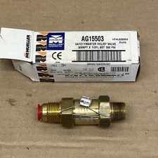 (NEW) Mueller Industries AG15503 350# 3/8MPT x 1/2FL PRV Master Relief Valve