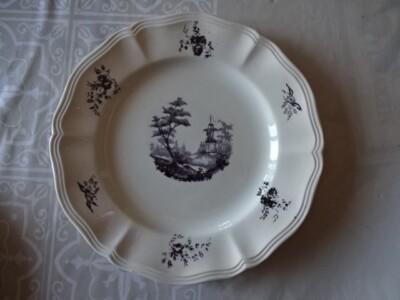 Duo D'assiettes à Dessert De La Faïencerie De Digoin Sarreguemines Modele Ravel Imgx1200 4751