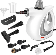Handheld Pressurized Steam Cleaner with 12 Pcs Accessories, Portable Steamer for