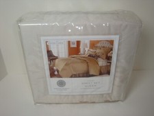 Martha Stewart Bedford Flowers Queen Sheet Set Cotton Embroidered 300TC