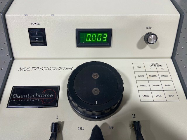 Multipyncnometer Quantachrome MVP-6DC Multipycnometer Gas Pycnometer apparent bulk tap ...
