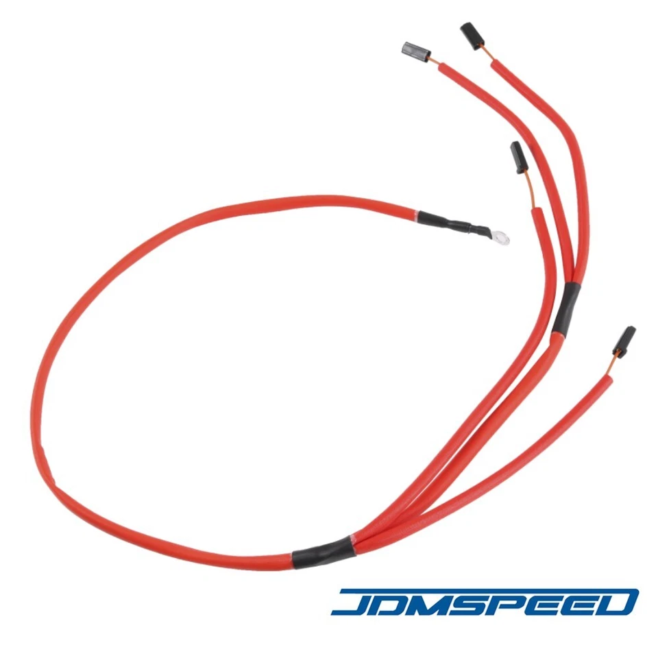 Red 1200°F Insulated Glow Plug Harness For CHEVROLET GMC 6.5L Turbo Diesel  - Image 4 of 4