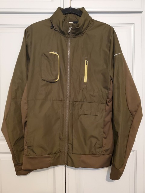 Nike Storm Fit Hooded Jacket Dark Green Men's Small | eBay