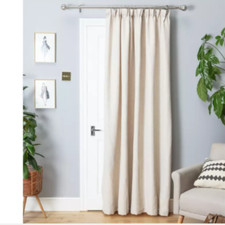 Save 50% - Argos Home Thermal Door Curtain - Cream 117cm x 212cm