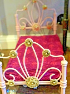 american girl doll brass bed