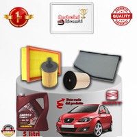 Kit Wartung Filter + ÖL Seat Altea 1.9 TDI 77KW 105CV Ab 2009