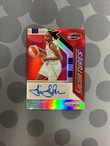 Tina Thompson 2020 WNBA Prizm Silver Signatures Auto - Houston Comets