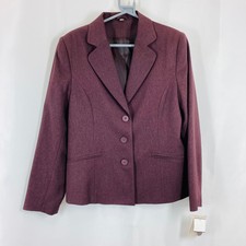 Ewm "raisin" Button Front Jacket Uk 14