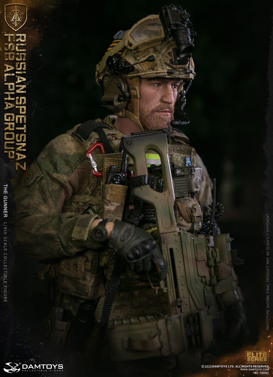 1:6 scale DamToys Russian Spetsnaz FSB Alpha Group PKP PKM 1:6 scale DamToys Russian Spetsnaz FSB Alpha Group PKP PKM