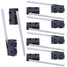 /10Pcs Mini Micro Limit Switch 5A 125 250V AC SPDT 1NO 1NC Very Long Straight Hi