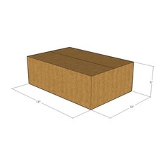 10 18x12x6 Kraft Brown Corrugated Shipping Boxes 32 ECT Single-Wall New