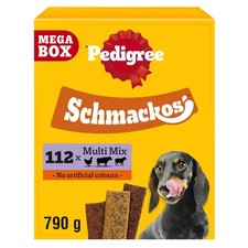 Pedigree Schmackos Mega Pack 110/112 Strips 790 g (Pack of 1), Transparent  20.43 per kilo