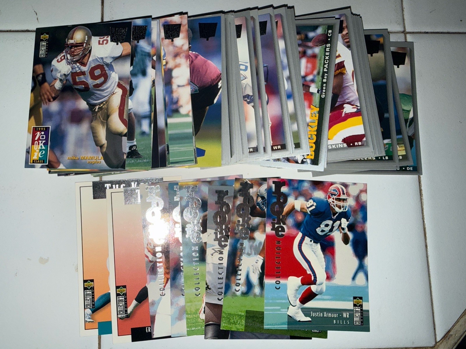 1995 Upper Deck Collectors Choice Football Players Club Complete Your Set Update