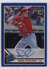 2019 Panini Donruss Optic Blue Prizm 23/75 David Fletcher #RRS-DF Auto s7f