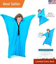 Bright Blue Sensory Body Sock for Kids Enhance Balance Calmness