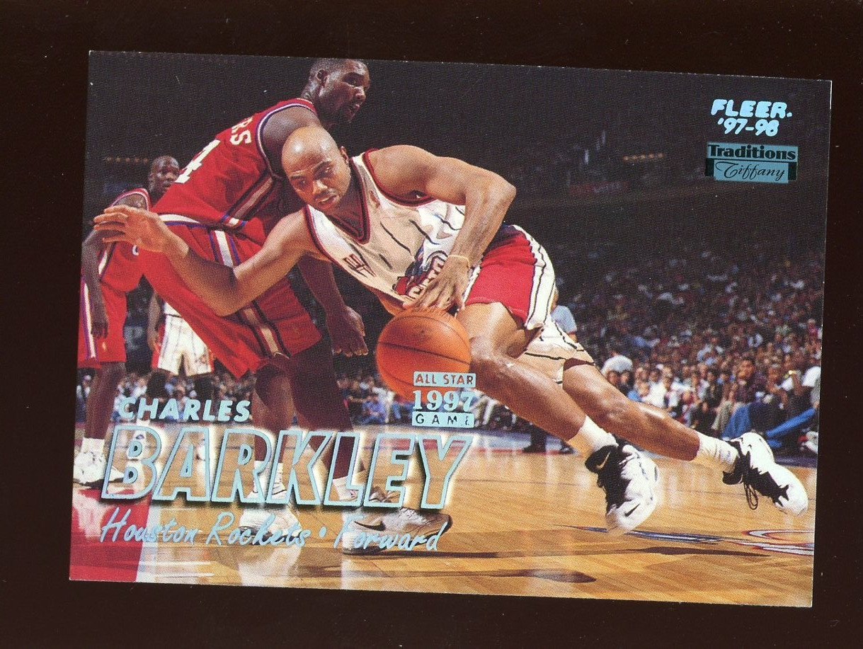 1997-98 FLEER TRADITIONS CHARLES BARKLEY  TIFFANY PARALLEL #234