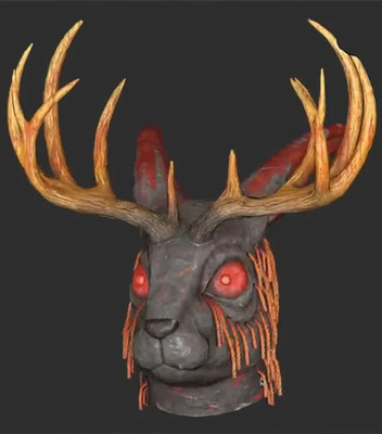 Fallout 76 | Fasnacht Mask Glowing Jackalope / Wolpertinger | PC