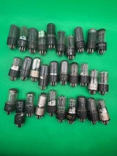 Lot of 30 Vintage Radio Vacuum Tubes RCA Philco Silvertone Sylvania Mixed RE
