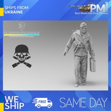 Black Snake 03 1/35 Tiger Crew En Invierno Uniforme Frente Oriental Resina Kit