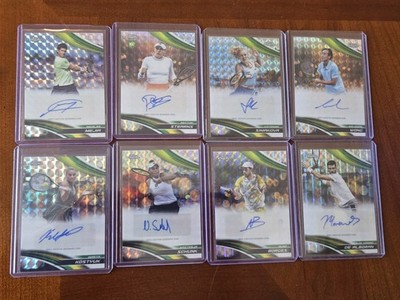 2025 TOPPS CHROME TENNIS Coleman Kostyuk Stearns Siniakova Geometric AUTO LOT x8