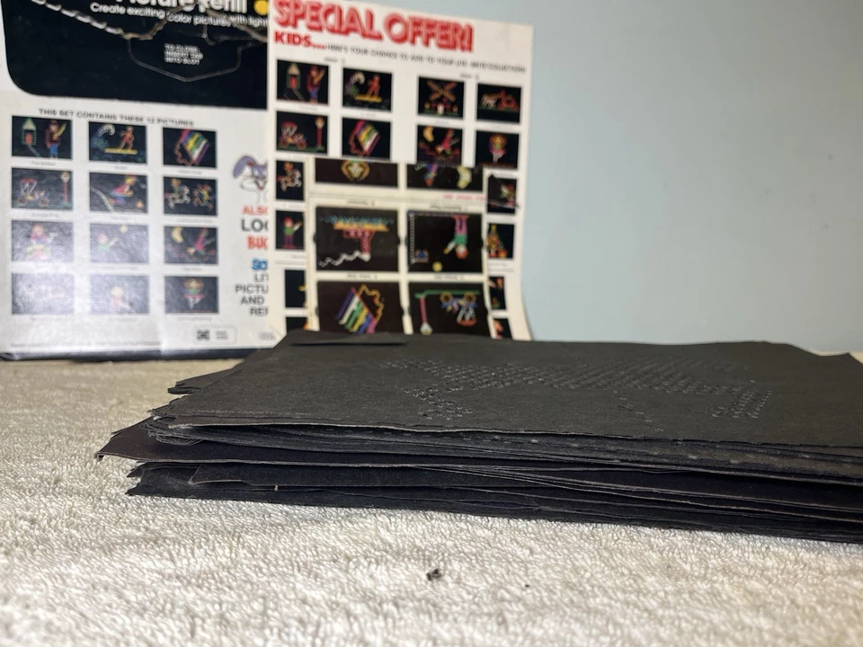 1967 Lite Brite 5455 w Tons Of Unused Papers & Pegs Light Bright Hasbro WORKS! - Image 4 of 4