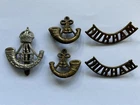 Vintage Durham Light Infantry Cap, Collar and Shoulder Badges, WW1 or Earlier