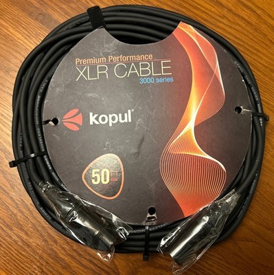 Kopul Studio M3050 Elite 3000 Series XLR M to XLR F Microphone Cable 50ft
