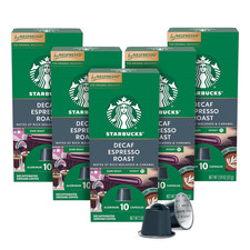 by Nespresso Original Line, Decaf Espresso, Dark Roast, 50-Count Espresso Pods