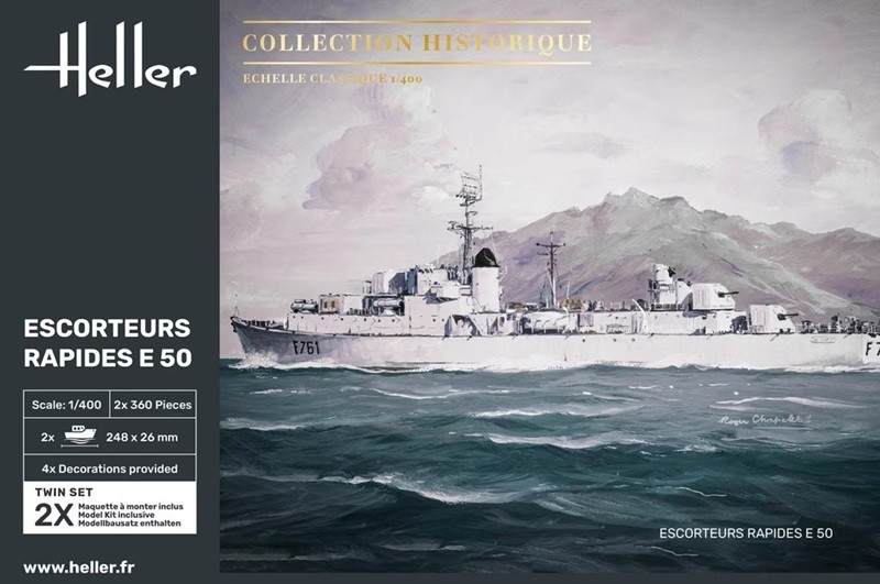 Heller 81093 1:400th scale Escorteurs Rapides E50 Collection Historique