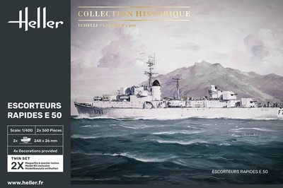 Heller 81093 Escorteurs Rapides E50 Collection Historique Maßstab 1:400