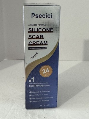 Psecici Scar Cream  - Advanced Silicone Scar, Burn, Acne C Sec Gel 1.7 OZ