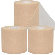 ADMITRY Pre Wrap Tape Athletic,3 Rolls X 22 Beige Foam -3