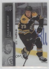 2021-22 Upper Deck Series 1 Clear Cut Charlie McAvoy #18 5j8