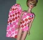 Vintage Dramatic Living Barbie Pink Polkadot Outfit/ Skirt Top Skirt💕 NO DOLL